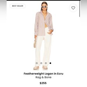 Rag and Bone, NWT, Logan Mid-Rise Wide-Leg Jeans